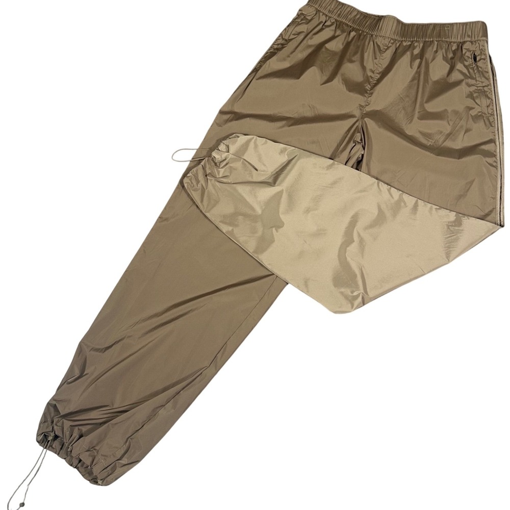 Athleta Rise Pants Womens Large Tall Brown Nylon Bungee Jogger Activewear